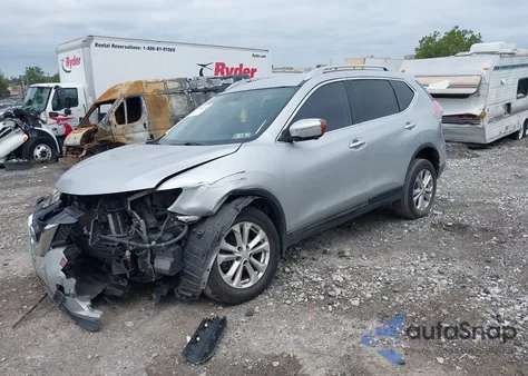 2014 Nissan Rogue Sv z USA, uszkodzony, nr VIN 5N1AT2MV3EC762558